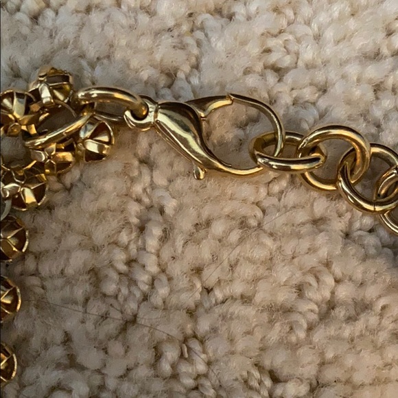 Lulu Frost vintage brass mesh bib necklace - Picture 5 of 10